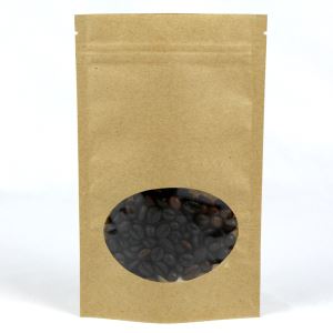 Col · locar bosses de paper Kraft amb finestra