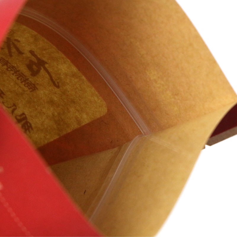 Aluminum Kraft Food Packaging Bag with Zipper Aluminum Kraft Food Packaging Bag with Zipper