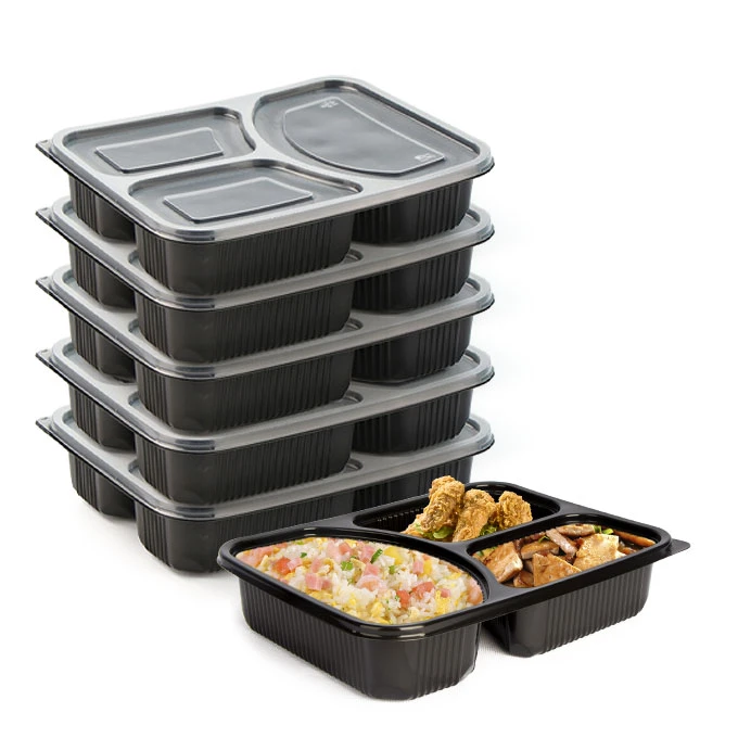 3 compart food container