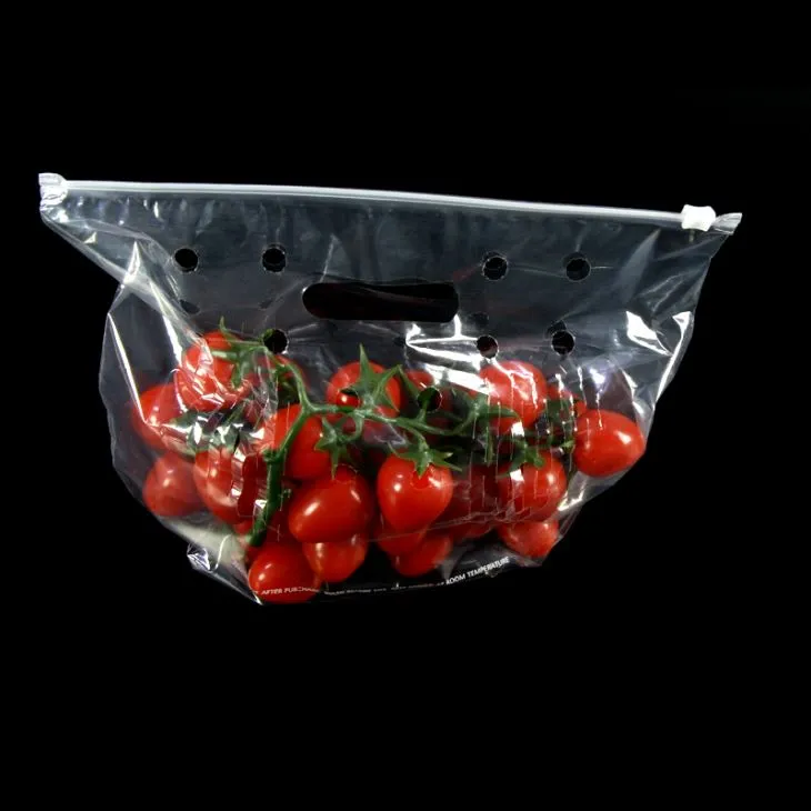 Hortalisses de Fruit clar envasament bossa plàstic Cpp amb forat