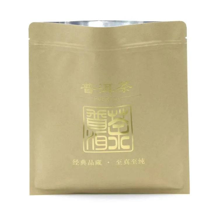 Paper de Kraft Bolsa de teixit de tres làmines laterals