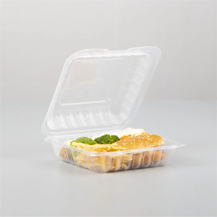 Envàs d'aliments de plàstic transparent
