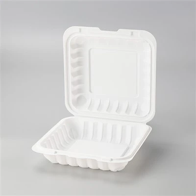 Contenidors d'aliments amb frontisses MFPP de 8 x 8 polzades