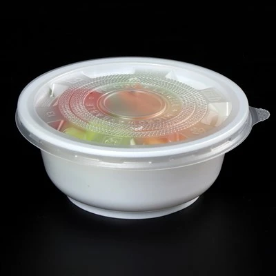 Envasos d'emmagatzematge d'aliments rodons de plàstic