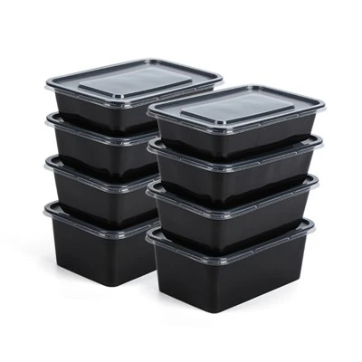 Envasos de plàstic per preparar menjars per emportar