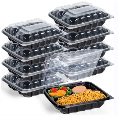 Contenidor PP To Go de 3 compartiments per a aliments